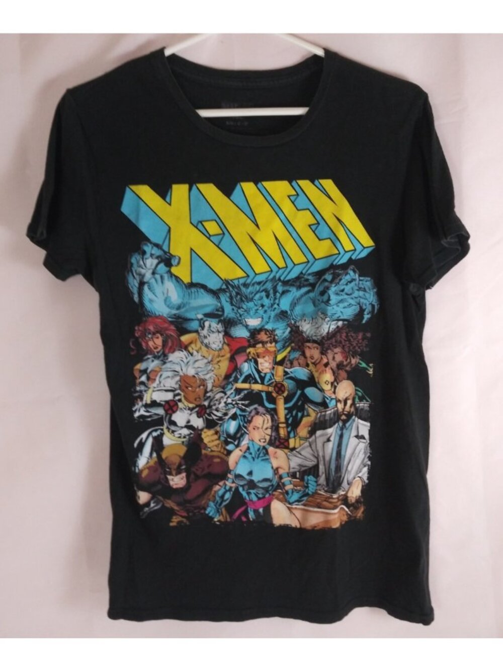 Marvel Comics X-Men Periodic Table Of Marvel Black Graphic T-Shirt Size Medium